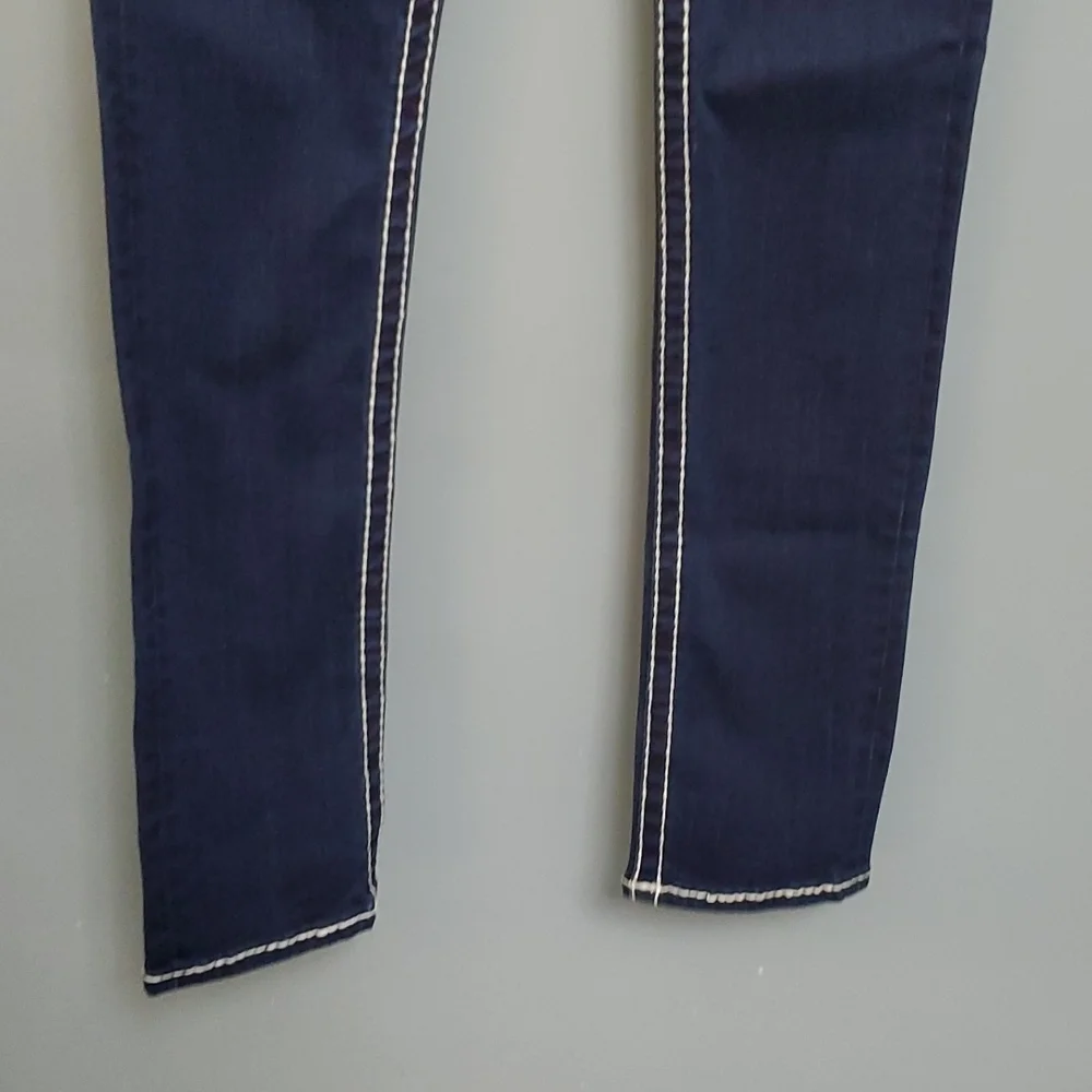 Wms TRUE RELIGION skinny jeans (sz 27) - Picture 6 of 7